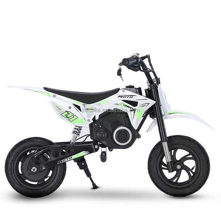 24V 200W Two Wheel Electric Motor Kids Dirt Bike Rechargeable Battery Road Pocketbike for Kids 12inch Tires Aluminum Alloy Frame Disc Brake 15KM Range 23kmh Speed