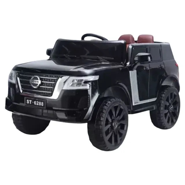 A&T TOY Electric Nissan Patrol Car for Kids - 12V | Remote Control | 4WD | Leather Seat | 50kg Capacity | Music MP3 Radio Bluetooth AUX | A&T49125 |