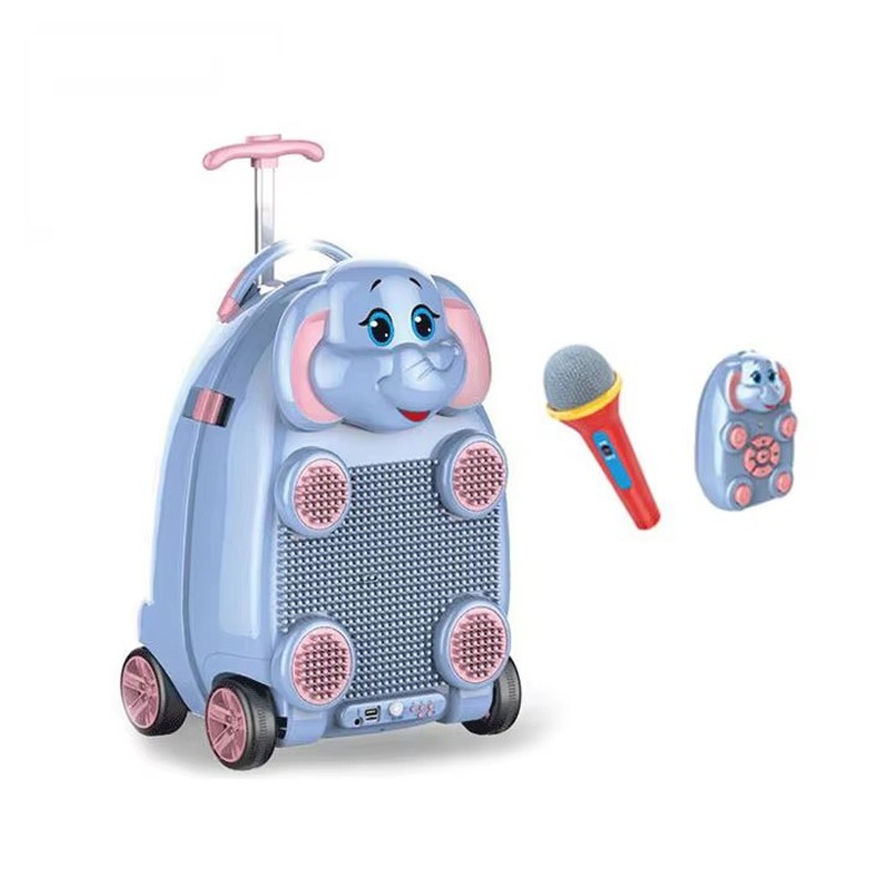 Remote Control Animal Trolley Luggage Game Kids Toy Travel Case