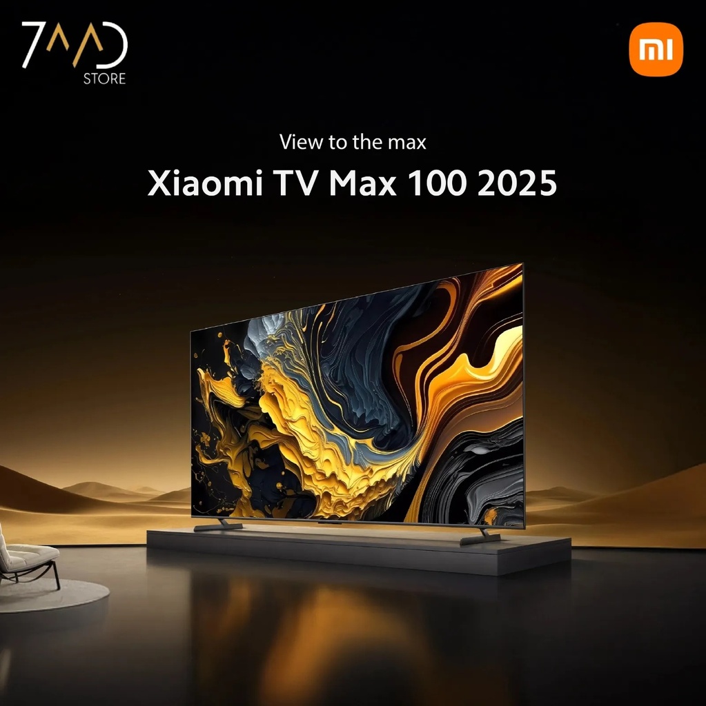 Xiaomi TV Max 100 inch 2025 – QLED 4K (3840×2160) Gaming TV | 144Hz, Dolby Vision, HDR10+, Google TV, Chromecast, AirPlay, Bluetooth 5.2, Wi-Fi 6, HDMI 2.1 | L100MA-MAXME |