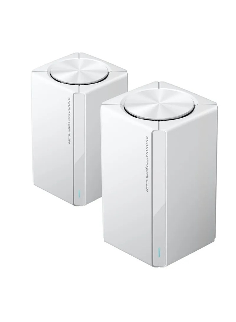 راوتر Mesh AC1200 (جهازين) – تغطية 2800 قدم²، بسرعة 1200 ميجابت، بتردد مزدوج 2.4GHz و5GHz، مع منفذ جيجابت وإعداد ذاتي | RD13 |