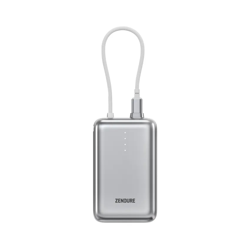 باور بانك SuperMini Pro بسعة 20000mAh من زندور | شحن سريع PD بقوة 30 واط | كابل USB-C مدمج | تصميم صغير وسهل الحمل | ZDSM20PD20-APRO |