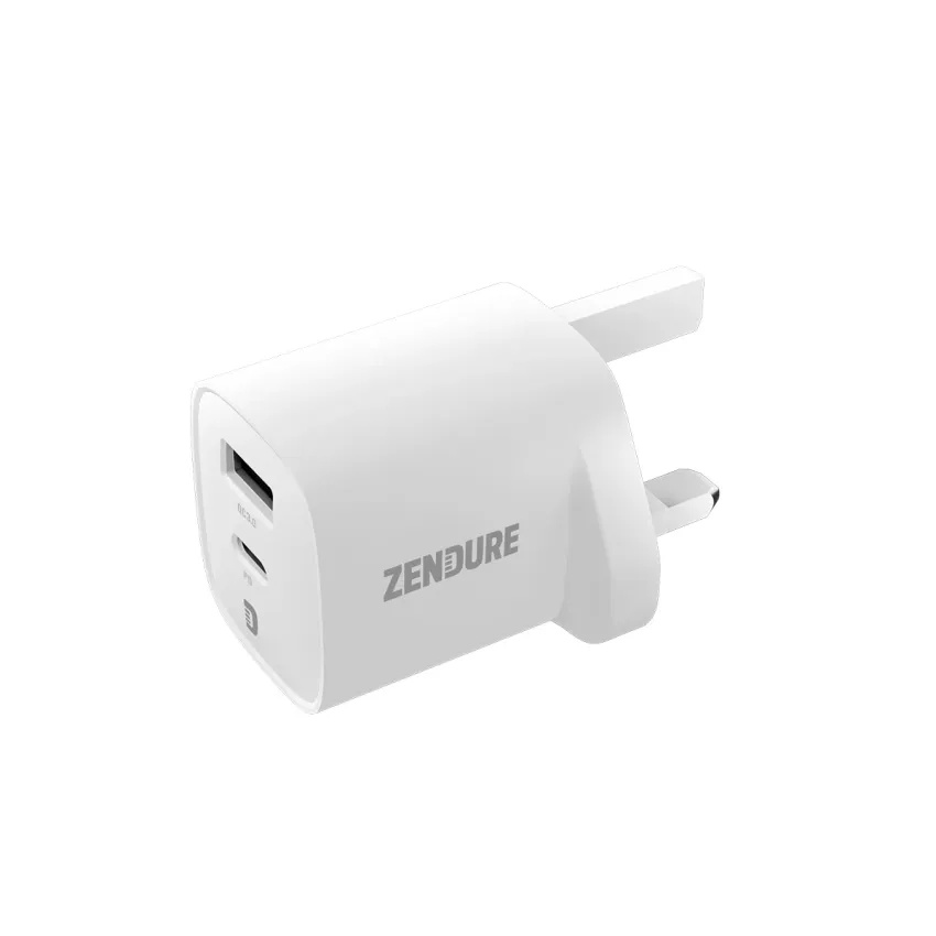 Zendure SuperPort 35W Dual-Port Wall Charger – UK Plug | USB-C PD & QC3.0 Fast Charging Adapter | ZDSD35W |