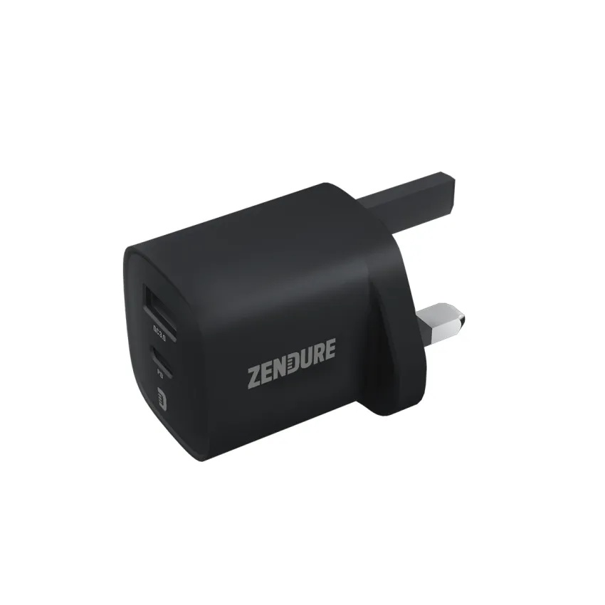 Zendure SuperPort 35W Dual-Port Wall Charger – UK Plug | USB-C PD & QC3.0 Fast Charging Adapter | ZDSD35W |