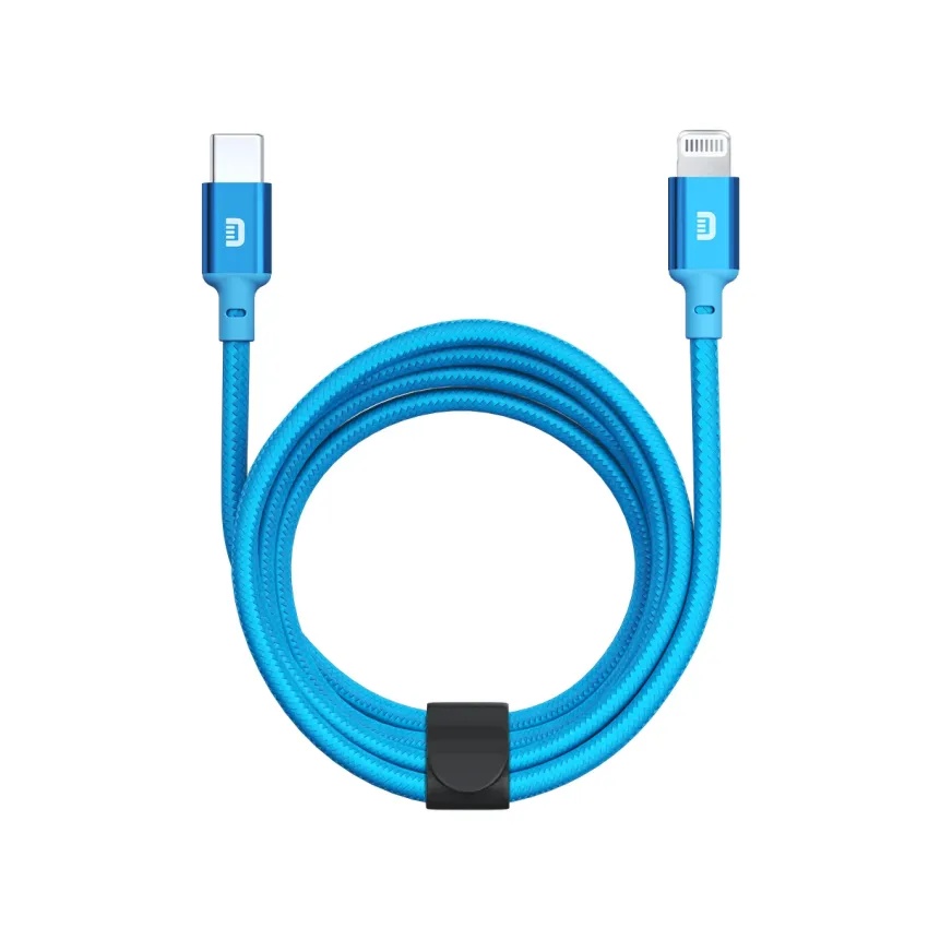 كيبل شحن سوبر كورد تايب C إلى لايتنينج من Zendure – بطول 1 متر، معتمد من MFi، مضفّر بنسيج نايلون قوي، يتحمّل حتى 50 ألف انثناء، شحن سريع ومتين ومرن | ZDASAC2C-MFI |