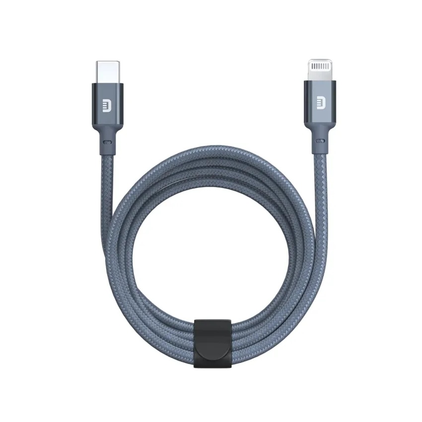 كيبل شحن سوبر كورد تايب C إلى لايتنينج من Zendure – بطول 1 متر، معتمد من MFi، مضفّر بنسيج نايلون قوي، يتحمّل حتى 50 ألف انثناء، شحن سريع ومتين ومرن | ZDASAC2C-MFI |