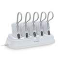 قاعدة شحن Taktik مع 5 بطاريات متنقلة بسعة 10000mAh لكل منها | شحن سريع Type-C، شاشة LED، محمولة وسهلة الاستخدام أثناء السفر | TT-PS-10000 | 