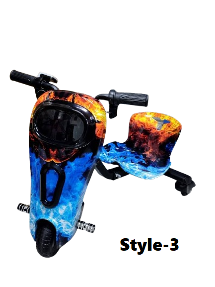 KUGOO Kids Electric Drift Scooter – RGB Lights, 36V Battery, 3 Speed Modes (Ages 6+)