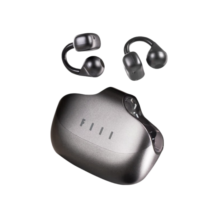FIIL Atom Ear‑clip Bluetooth Headphones – Ultra‑light design, Bluetooth 5.4, 8h playback, Charging Case with 3.5x refills, IPX5 Waterproof | F047 | 