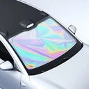 7MD Windshield Sunshade – Reflective Black & Silver Fabric | Blocks 99% of Sunlight | Foldable Car Sun Protector