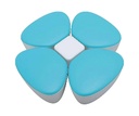 AMOR TINY Lucky Flower Milk Powder Dispenser – BPA-Free 4-Compartment Formula Organizer for Baby Feeding, Snacks, and Travel