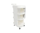 AMOR TINY Baby Essentials Trolley – Multi-Layer Rolling Organizer for Diapers, Bottles & Baby Items with 4 Wheels