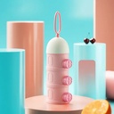 AMOR TINY 3‑Layer Stackable Snack & Formula Dispenser – Compact Feeding Solution