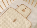 AMOR TINY Portable Waterproof Changing Pad – Travel Diaper Mat with Wipes Pocket