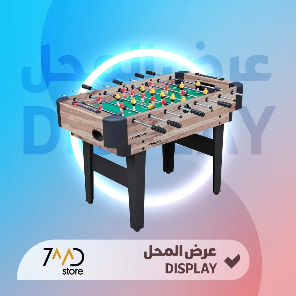 🚨 منتج مستخدم للعرض 🚨 طاولة الألعاب المتعددة من بورودو لايف ستايل – كرة قدم، بلياردو، هوكي وتنس طاولة في تصميم واحد مع إعداد سريع وتحويل سهل |PD-MGTBL-BUGN| 🚨 بدون كرتون 🚨