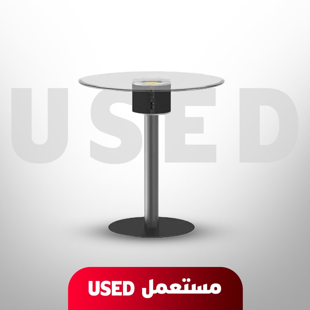 🚨 مستعمل 🚨 طاولة زجاجية مع سماعة بلوتوث CoolGeek Athena A80 🚨 بدون كرتون 🚨 غير خاضع للضمان 🚨
