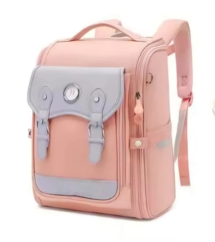 Hello Dragon Elementary School Student Backpack | Boys & Girls Lightweight Dual-Shoulder Bag with Spine Protection | Nylon Polyester Ridge Support | Suitable for Grades 1–6 | NPB23051L |