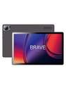 آيباد BRAVE T3 Pro بشاشة 10.1 بوصة، ذاكرة 128GB، و4GB+4GB رام افتراضي، معالج ثماني النواة، أندرويد 15، كاميرا مزدوجة 13MP+5MP، بطارية 6000mAh، سماعتين مزدوجة - رمادي غامق