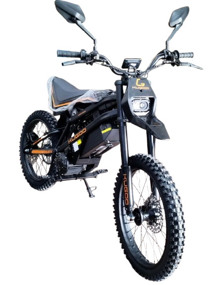 KUGOO WISH 02 PRO Electric Dirt Bike – 2500W Off-Road Pit Bike, 70 km/h Top Speed, 60 km Range, Hydraulic Suspension, Steel Frame, Fatbike Tires