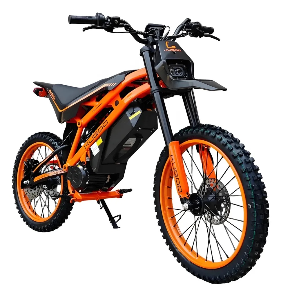 KUGOO WISH 02 PRO Electric Dirt Bike – 2500W Off-Road Pit Bike, 70 km/h Top Speed, 60 km Range, Hydraulic Suspension, Steel Frame, Fatbike Tires