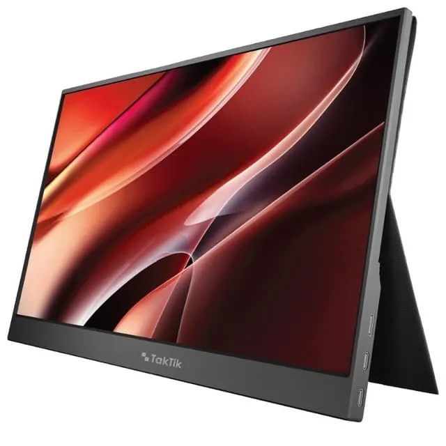 Taktik Portable Touchscreen 15.6" – Full HD IPS Laptop Screen Expander with Built-in Speakers & Slim Carry Design | TT-PSTS-156 |