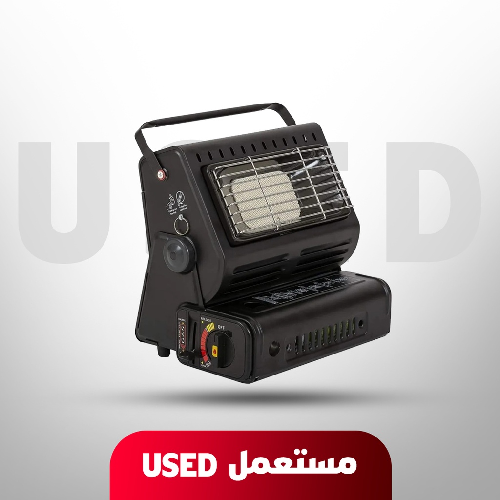 🚨 مستعمل 🚨 دفاية غاز محمولة من BEST-CAMP – تصميم موقد صندوقي (Laurel Box)، مثالية للتخييم والرحلات الخارجية | BC-P3410 | 🚨 غير خاضع للضمان 🚨