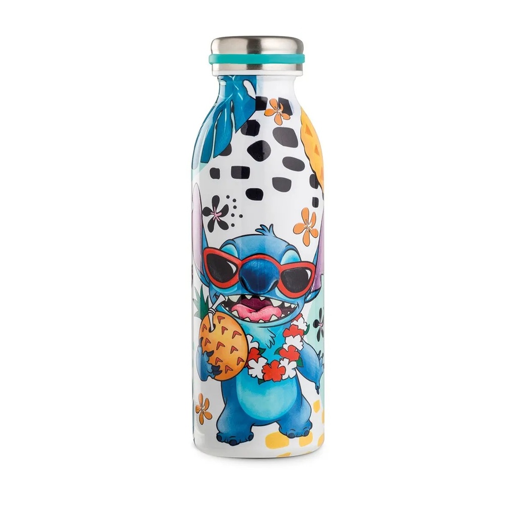 DISNEY Thermal Bottle – Stitch Design, 500ml Steel Insulated Water Bottle for Hot & Cold Drinks