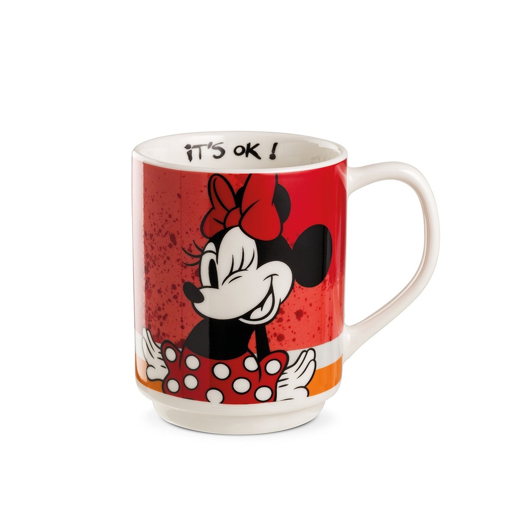 DISNEY Stackable Minnie Mouse I Am Mug – 350ml Porcelain, Dishwasher & Microwave Safe, Disney Gift Edition