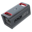 Promate Portable Power Station – 600W Output, 161000mAh LiFePO4 Battery, PD100W, 30W USB‑C, Dual AC, QC18W USB‑A, 15W Wireless Charging, Solar Input, Fast Recharge, Bluetooth App Control | PowerTank600 |