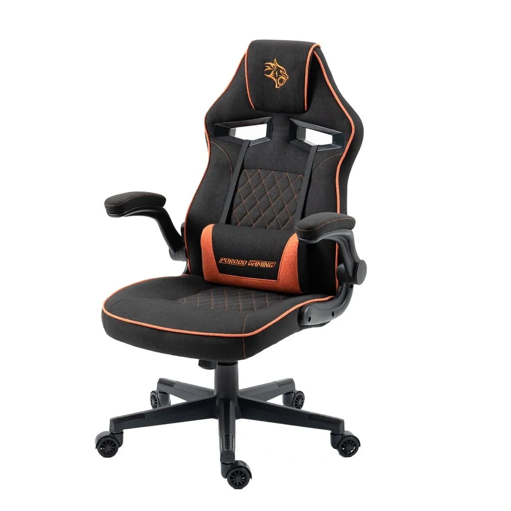 Porodo Gaming Ergonomic Chair – Adjustable Gamer Seat with Fabric Cushioning, High Comfort Design | PDX548 |