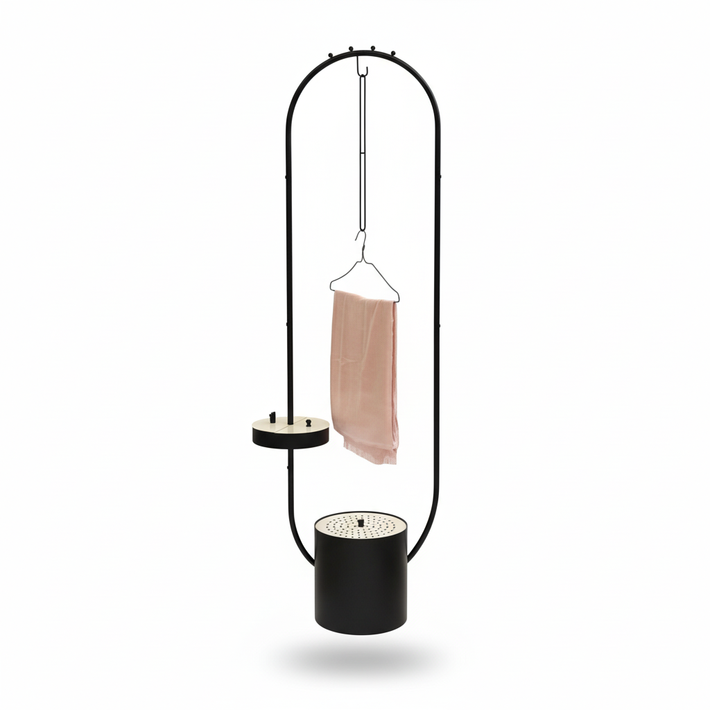 Clothes Incense Burner – Modern Metal Design with Hanger and Dual Platforms for Fragrance Diffusion