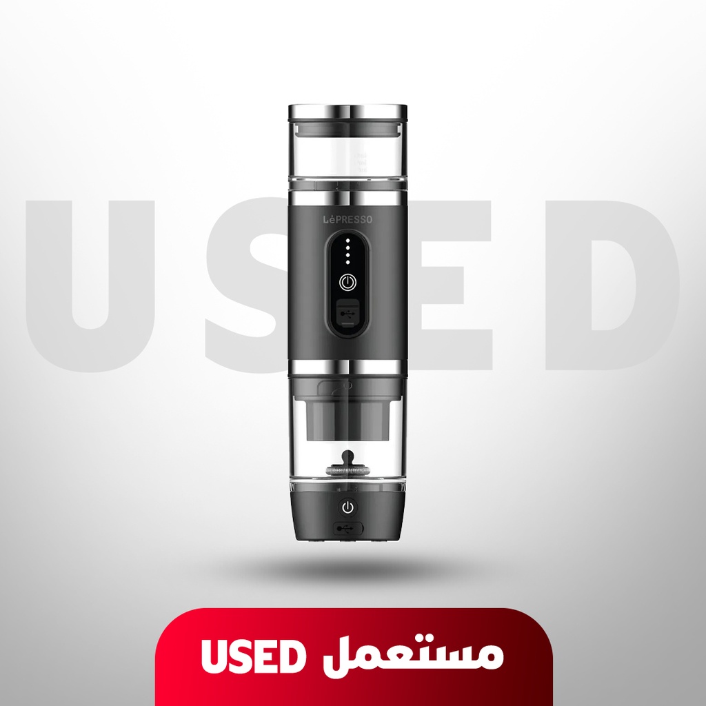 🚨 نموذج عرض محل 🚨 ماكينة قهوة بورتا برو المحمولة 4 في 1 مع أداة رغوة الحليب من LePresso – ضغط 20 بار، تعمل بالبطارية، سعة 80 مل | LPCFFM4IN1BK | 🚨 غير خاضع للضمان 🚨