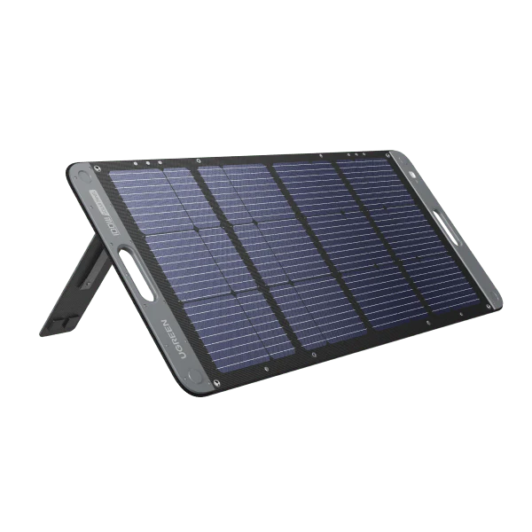 اللوح الشمسي القابل للطي من UGREEN بقدرة 100 واط – شاحن شمسي عالي الكفاءة، مقاوم للماء بمعيار IP67، مزود بحامل مدمج وشريحة ذكية، مثالي لمحطات الطاقة المحمولة والتخييم واستخدامات الطوارئ | SC100-15113 |
