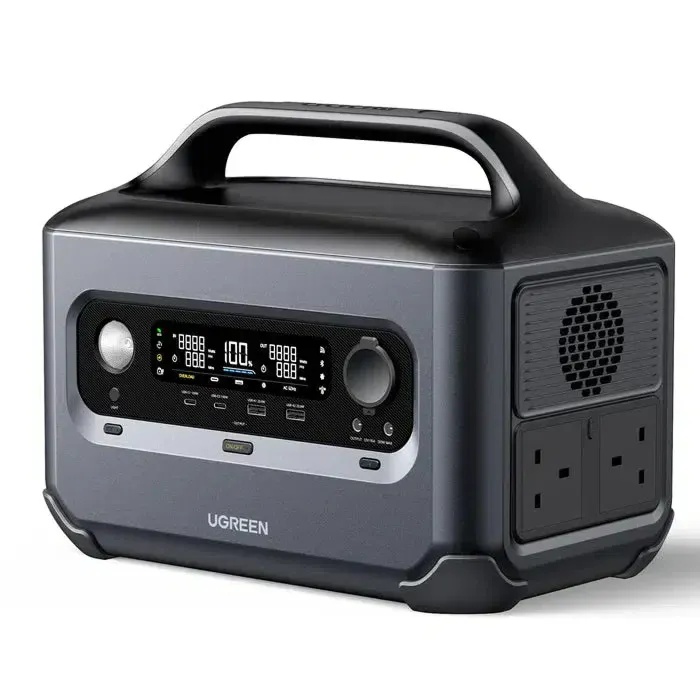 UGREEN PowerRoam 1024Wh 1200W Portable Power Station – Fast-Charging PowerZip (80% in 50 Mins), U-Turbo 2500W Support, EV-Rated LFP Batteries (3000+ Cycles), Pure Sine Wave AC, 1565W Total Output | GS1200 - 15055A |