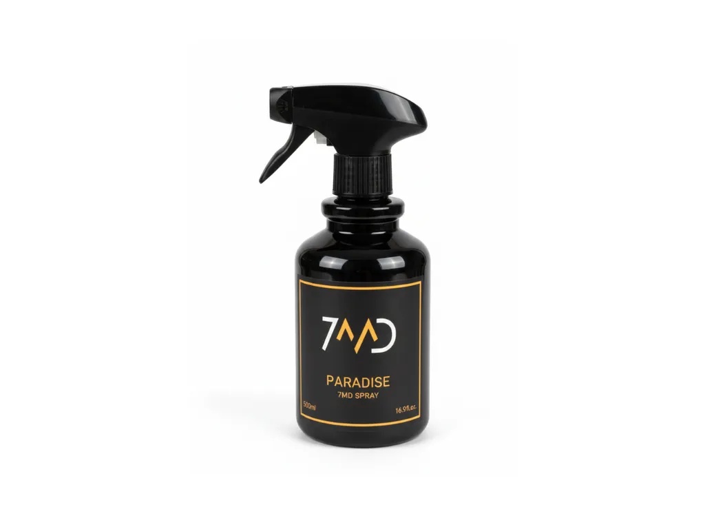 7MD Paradise Luxury Air Freshener Spray – 500ml (16.9 fl.oz.), Long-Lasting Home & Room Fragrance Mist, Ideal for Car & Office Use