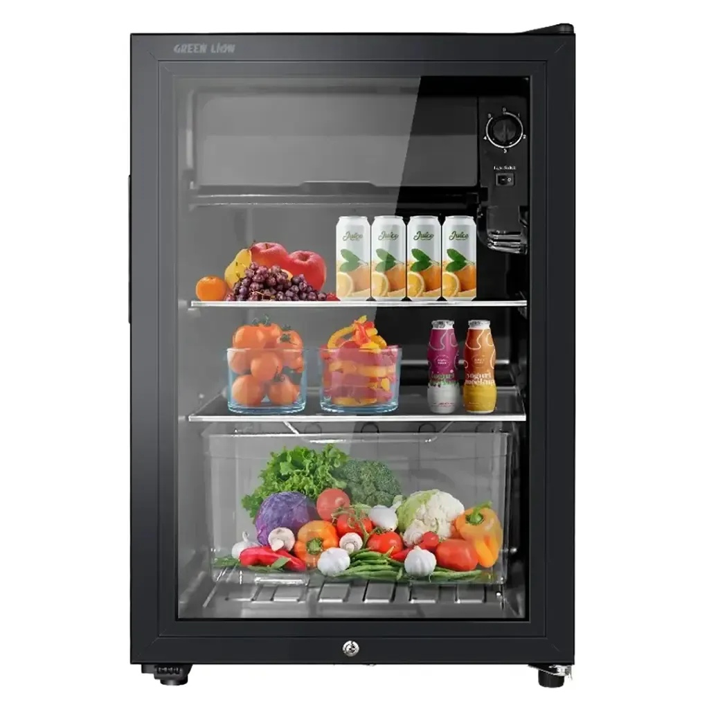 Green Lion 63L Mini Refrigerator – Compact Black Single Door, Energy Saving, Fast Cooling, Quiet Operation | GMF-63 | GN63LFRIDGBK |