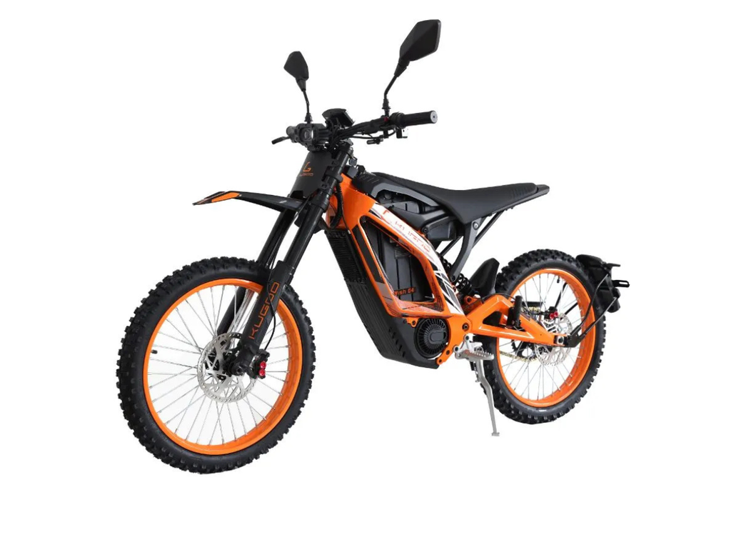 دراجة WISH 04 الكهربائية من KUGOO – محرك عديم الفرشاة بقوة 3700 واط، بطارية 60V 36Ah، سرعة قصوى 80 كم/س، مدى 80 كم، فرامل قرصية مزدوجة، وتعليق مزدوج – دراجة كهربائية للمدن
