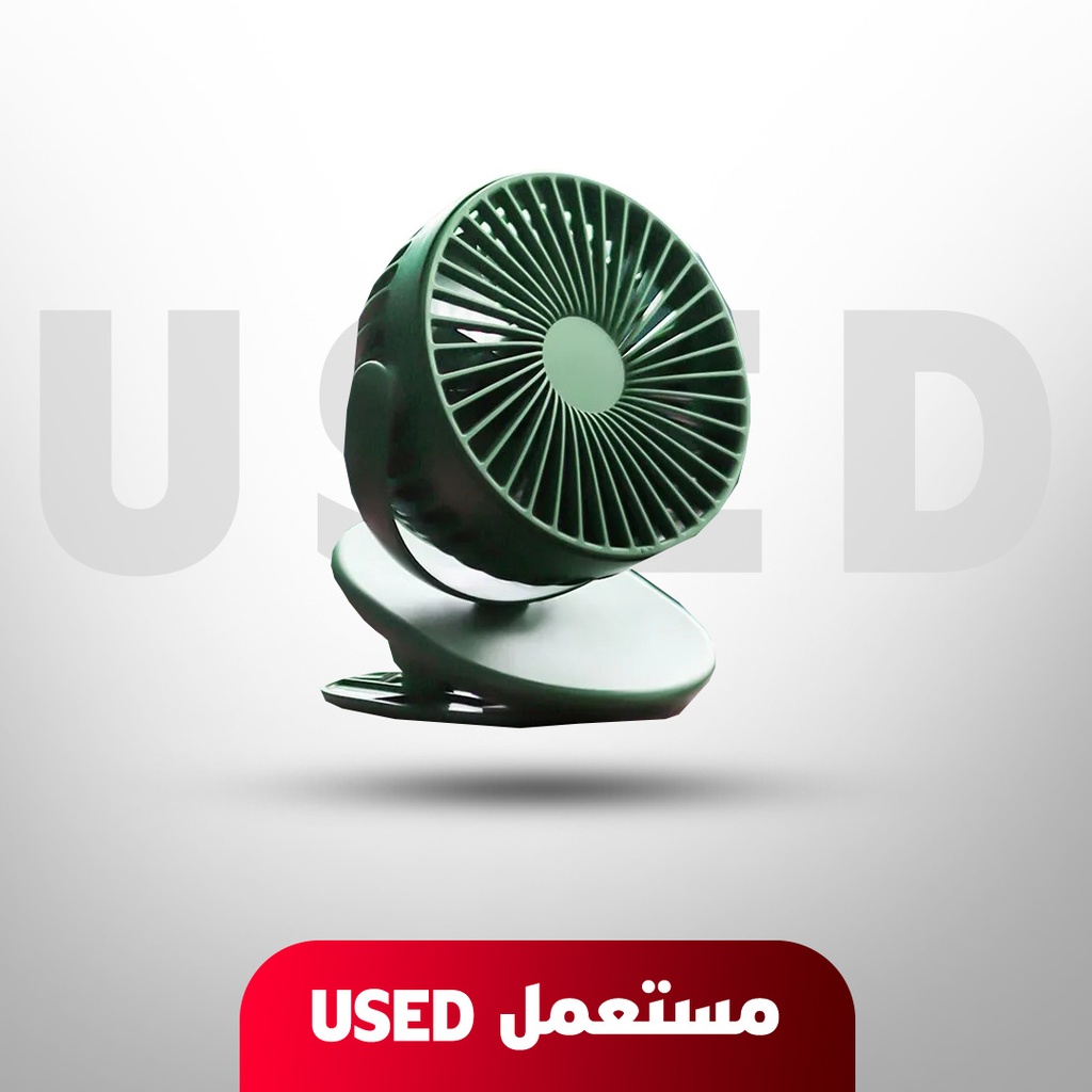 🚨 مستعمل 🚨 مروحة صغيرة SOLOVE F3 من شاومي – دوران 360 درجة، 3 سرعات، شحن USB | F3 | 🚨 غير خاضع للضمان 🚨