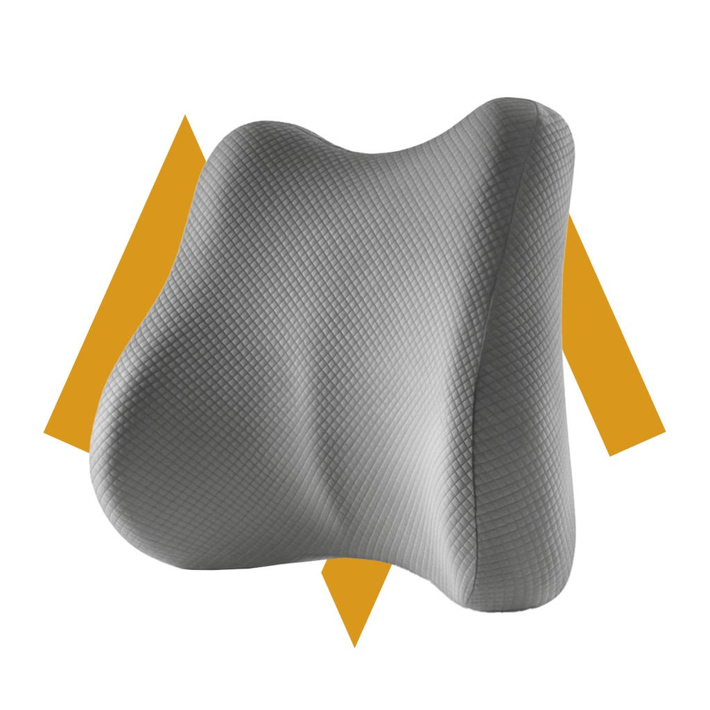 7MD Premium Lumbar Support Cushion – Orthopedic Memory Foam for Office, Gaming, and Car Seats | 7MD2495 | New