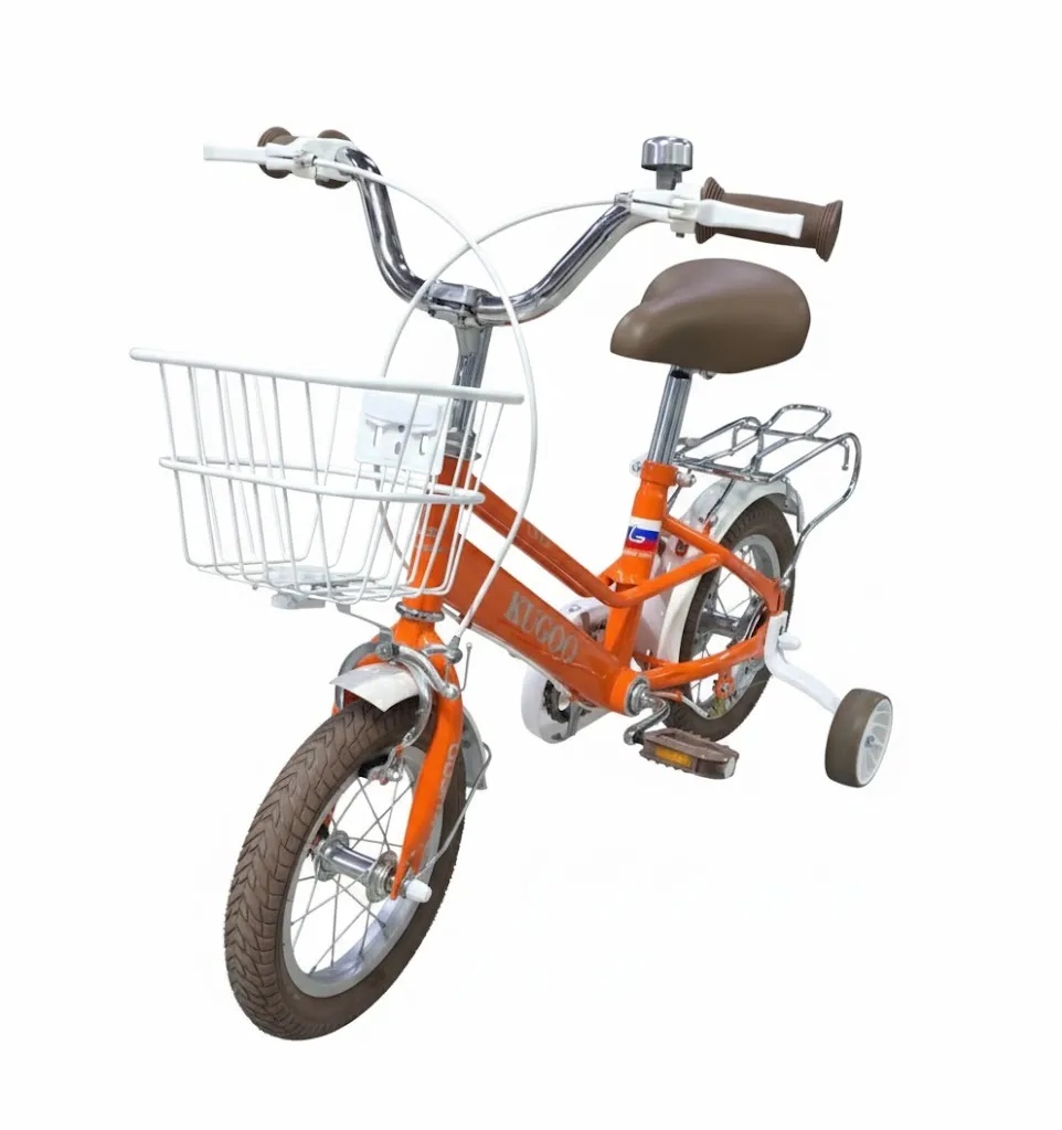 KUGOO Kids Bicycle with Front Basket and Training Wheels Model:602