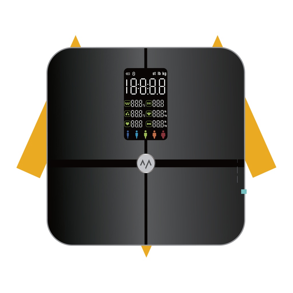 7MD Smart Body Fat Scale – High-Precision Digital Scale with App Control, Heart Rate & Body Composition Analysis | 7MD50125 |