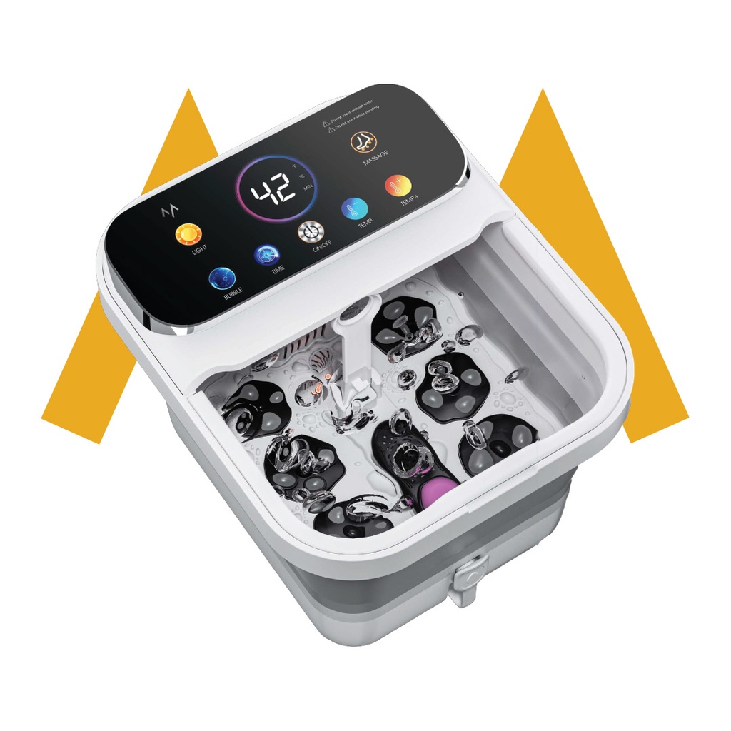 سبامنزلي | حوض تدليك القدمين القابل للطي مع شاشة لمس XL من حمد ستور – تحكم ذكي في درجة الحرارة، مساج فقاعات وتصميم قابل للطي | 7MD51125 |
