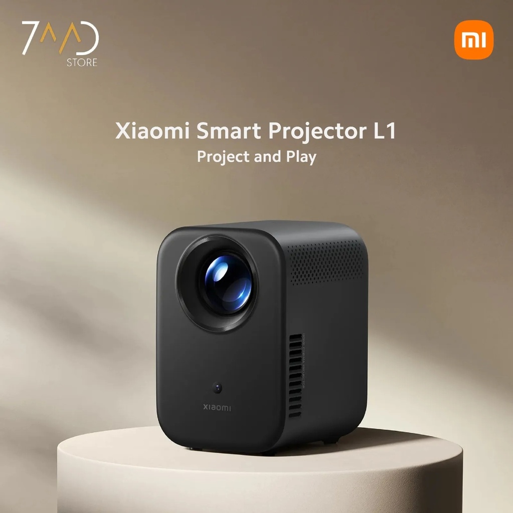 Xiaomi Smart Projector L1 – Full HD 1080p, 200 ISO Lumens, Auto Keystone, Android TV, Dolby Audio, With One Year Free SUB | XMTYY03FMG |