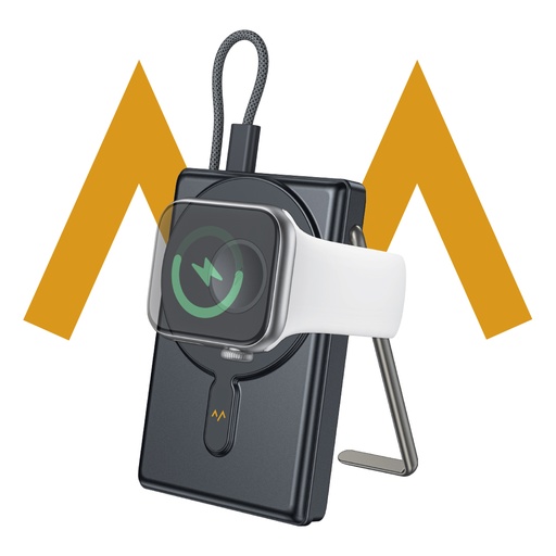 7MD 10000mAh Explore Series Magnetic Fast Charging Power Bank – Type-C Two-Way Fast Charging, Wireless Watch Charging 2.5W | 7MD47425 |