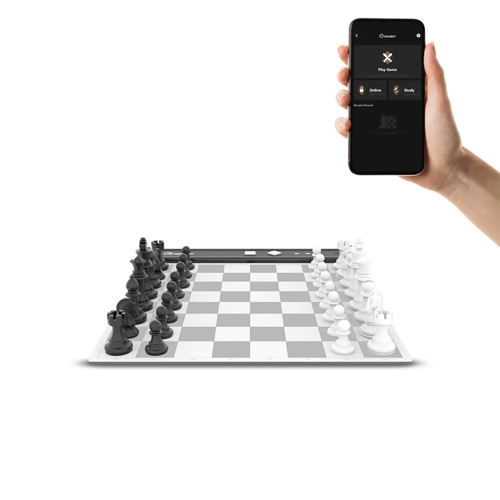 Chessnut Go Ultimate Portable Travel Electronic Chessboard – Ultra-Slim Smart Chessboard with Magnetic Pieces & Wireless Connectivity | CG100 |