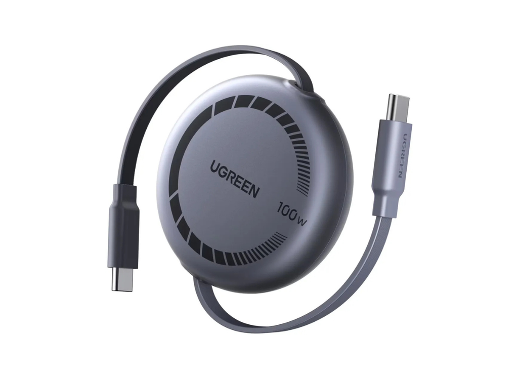 كابل يوغرين تايب سي قابل للسحب بطول 1 متر – شحن سريع 100W PD 3.0، بطول قابل للتعديل، شريحة أمان E-Marker. م:| L531 \ 65905 |