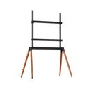 Alebdaa Premium Wooden MoveUp TV Floor Stand – Studio Design with Luxury Wooden Legs, Supports 55–86" Screens TV Stand | Mov002 |