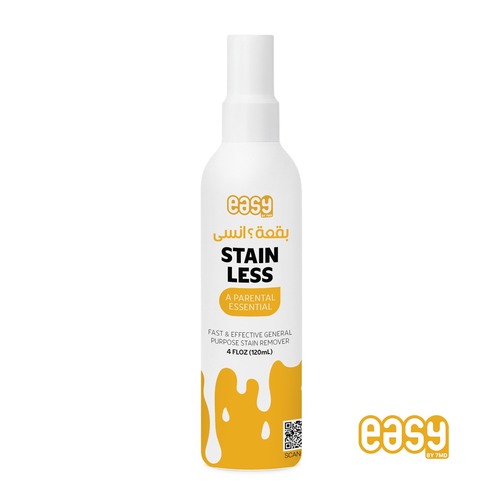 Easy by 7MD STAIN-LESS Fast & Effective Stain Remover 120ml | PH Neutral Multi-Purpose Cleaner | 7MD45725 |