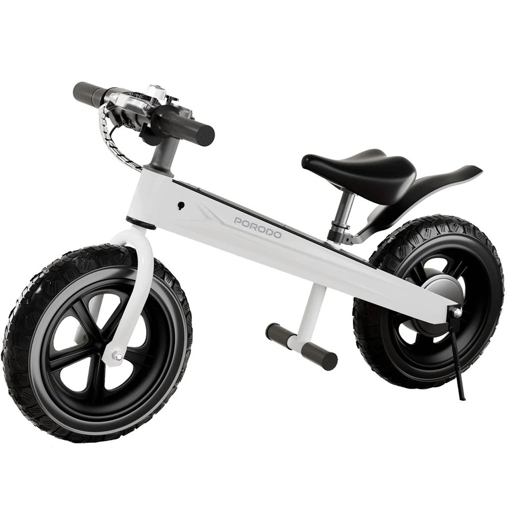 Porodo Lifestyle Joy Cruiser Kids Electric Bike – 2600mAh, 3 Gears, LED Display, Brushless Motor, Max Speed 15 km/h, Ages 3–14 | PDLFSTKECWH |