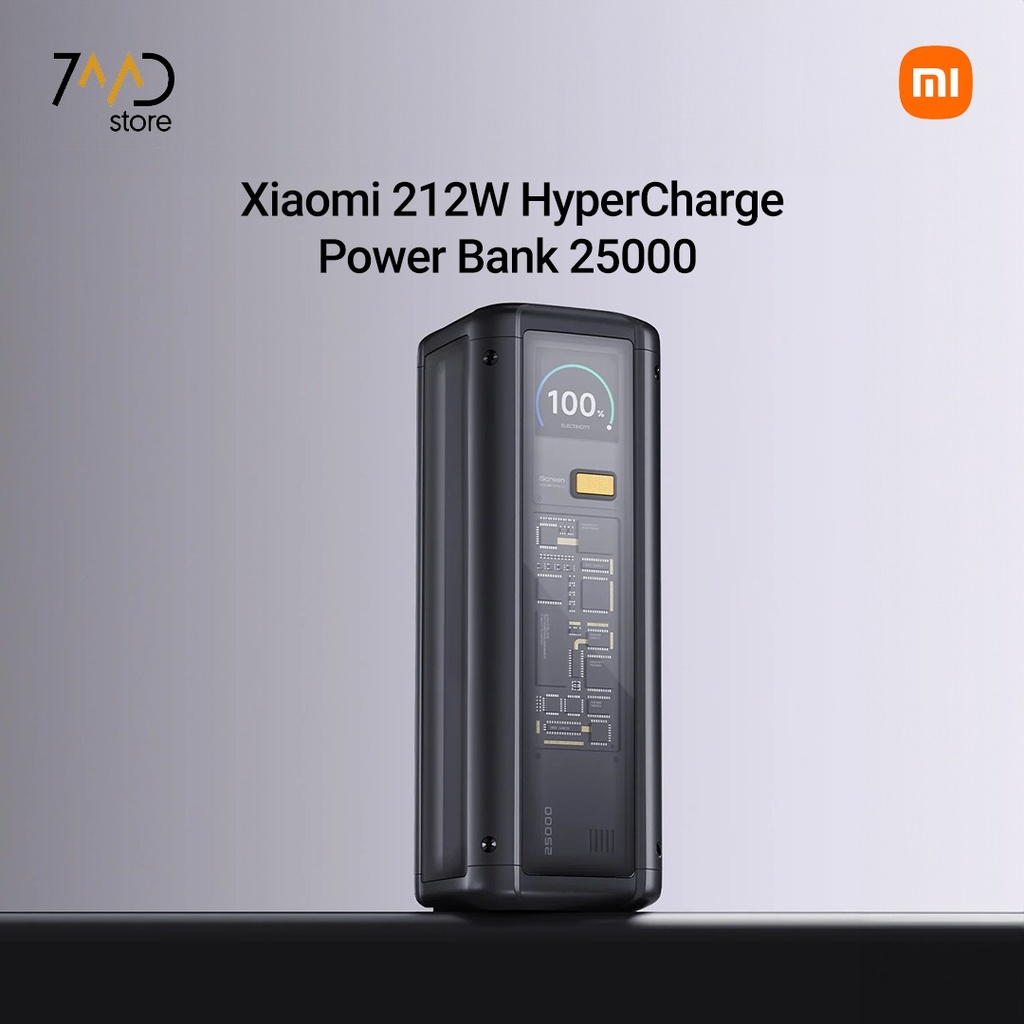 Xiaomi 212W HyperCharge Power Bank 25000mAh – Ultra-Fast Multi-Port Charging, USB-C PD, 140W Single Port Output | P03MI |